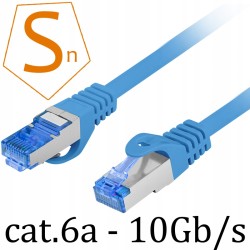 Kabel Ethernet RJ45 LAN kat.6A SFTP LSZH 1M 10Gb/s