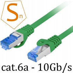 Kabel Ethernet RJ45 LAN kat.6A SFTP S/FTP LSZH 1M