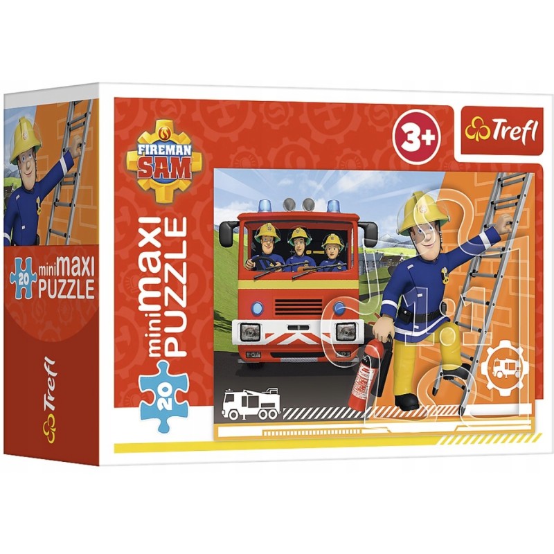 Markowe puzzle Trefl 20el miniMaxi Strażak Sam 3+