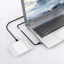 KABEL SIECIOWY LAN ZŁOTY MIEDŹ KAT 7 SFTP 10G 1,5m