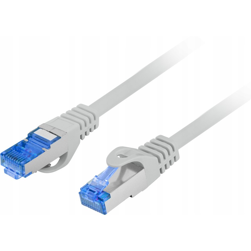 Kabel Ethernet RJ45 LAN kat.6A SFTP LSZH 1,5M szar Kabel Ethernet RJ45 LAN kat.6A SFTP LSZH 1,5M szar