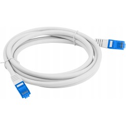 Kabel Ethernet RJ45 LAN kat.6A SFTP LSZH 1,5M szar